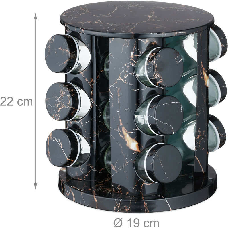 3 Pots Épices Céramique Cactus Support Bois - Rangements à Épices