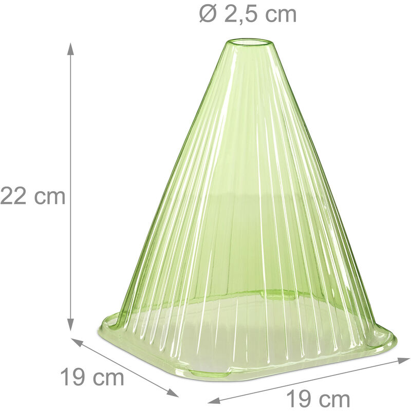 Lot De 32 Cloches à Salade Relaxdays – Protection Gel, Escargots Et Soleil Pour Jeunes Plants (22 X 19 X 19 Cm)