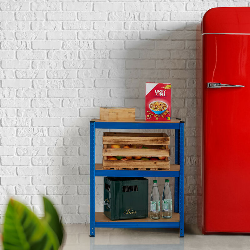 Shelfplaza HOME 155x50x50 Cm Étagère Charges Lourde En Bleu Avec 4 Etageres Et Une Capacite De Charge De 175 Kg Par Etagere 97287404