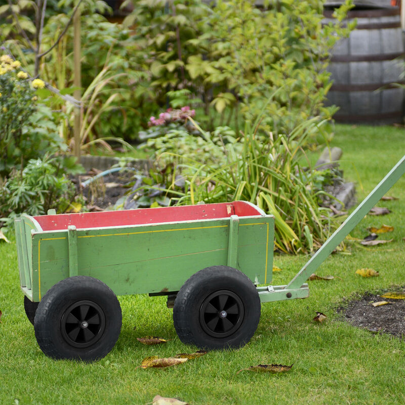 Relaxdays Lot De 2 Roues De Brouette 3.50-6 Caoutchouc PU Jante Plastique - Charge 100 Kg - Increvable Pour Jardin Et Chariot