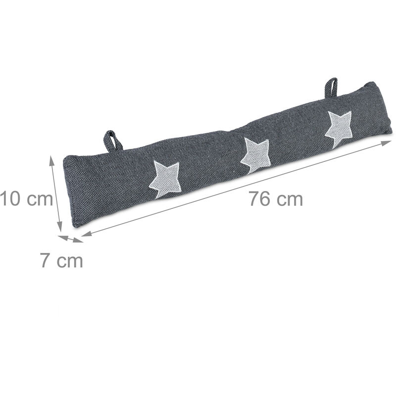 Boudin De Porte Motif Mouton Ulster Weavers - 89,9x14x7,6 Cm, 100% Coton, Garni Polyester Et Sable
