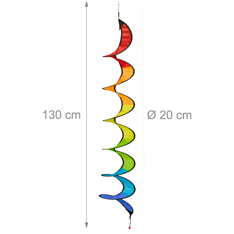 Moulins à Vent Arc-en-ciel - Lot De 2 - Hauteur 72cm - Pour Jardin Et Balcon - Décoration Colorée