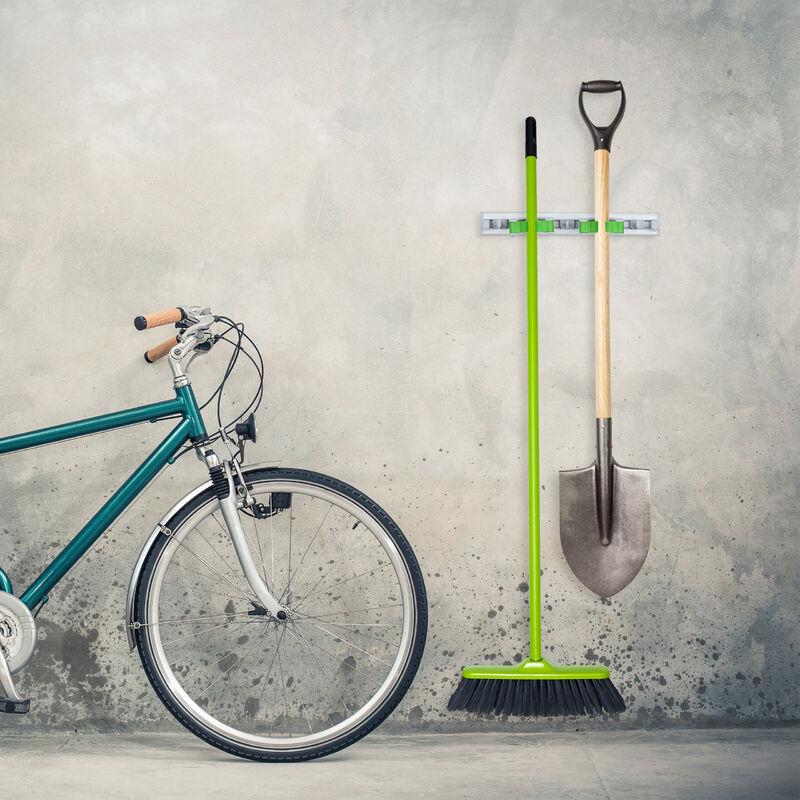 Relaxdays Porte-outils 4 Pièces, Barre à Outils Murale