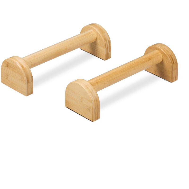 Kit Poignées De Pompes En Bois + Accessoires - Barres Parallèles Pour Pompes, Dips, Callisthénie Et Fitness à Domicile