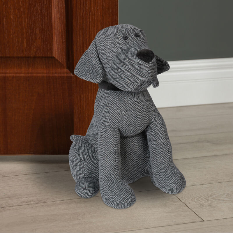Boudin De Porte Relaxdays - Isolation Froid Et Courant D'Air - 76cm Motifs Cœur - Gris