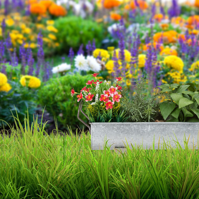jardinière relaxdays avec portique - bac à fleurs - pour plantes grimpantes  - avec