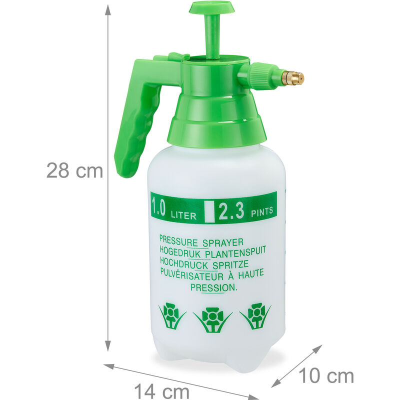 Pulvérisateur manuel Pelouse Irrigation de jardin Pulvérisateur pneumatique  Arroseur à pression d'eau agricole Herbicide Désinfectant Spray sous