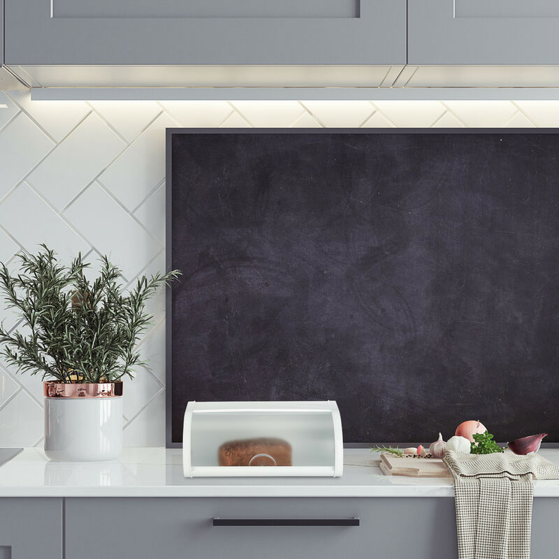 HMRCYTE Grande Boîte à Pain En Verre Avec Couvercle, 31 Cm (L) X 16 Cm (l) X 20,1 Cm (H) - Rangement Du Pain Fait Maison - Décoration D'intérieur En Diamant écrasé - Garde Le Pain Frais Propre - Boîte