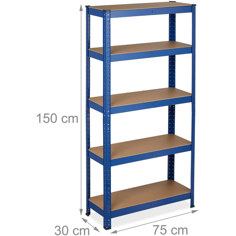 shelfplaza® HOME 100x110x50cm Étagère charge lourde bleu / etagere