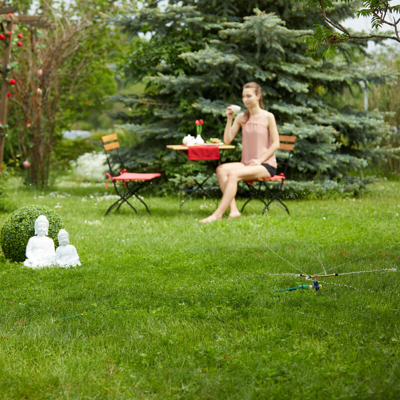 Relaxdays Arroseur de jardin, set 2, fleur d'arrosage, jeu d'eau