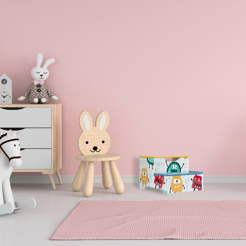 Marchepied enfant en MDF Kidsroom Dinausores The Home Deco Kids