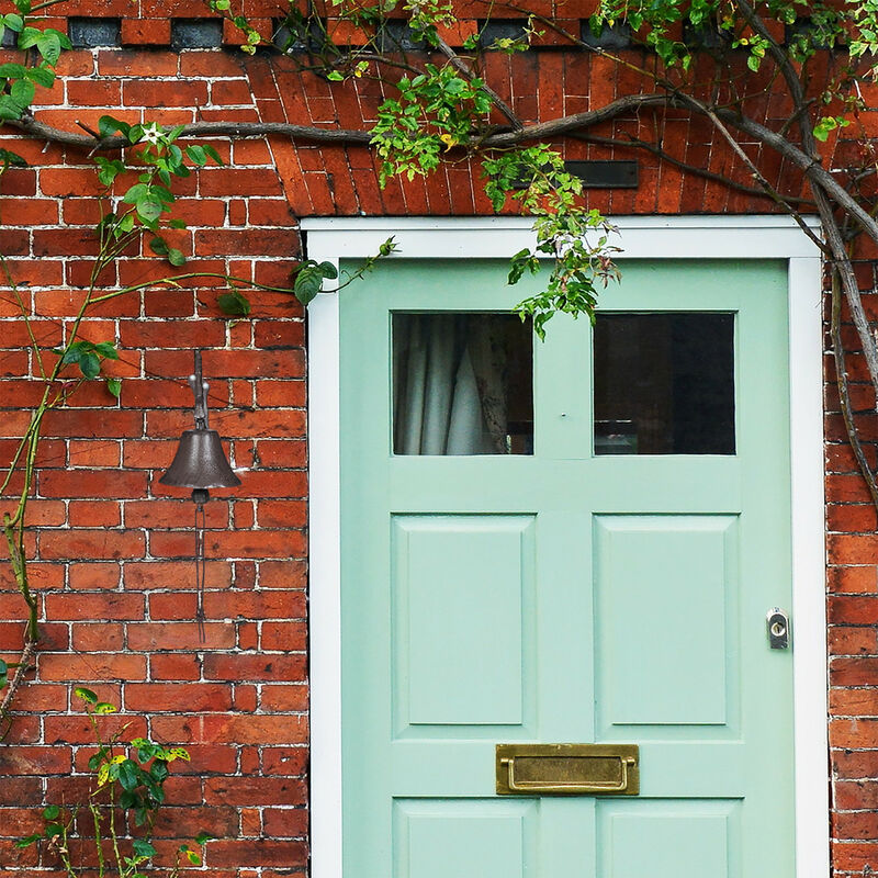 Sonnette en bois décorative magnétique, ornement fort pour réfrigérateur,  portes en fer, petite sonnette pour maison