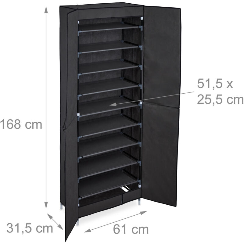 30 Supports à Chaussures Réglables - Organisateur Placard Gain De Place