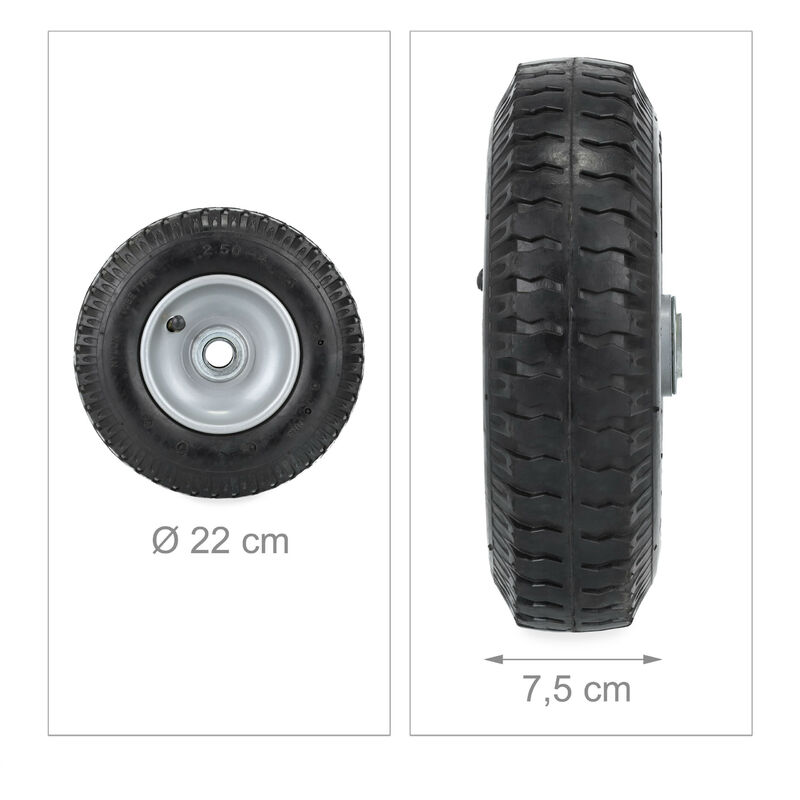 Sonew Pneu De Chariot Pneu Utilitaire Roue Gonflable Tout Usage Diable