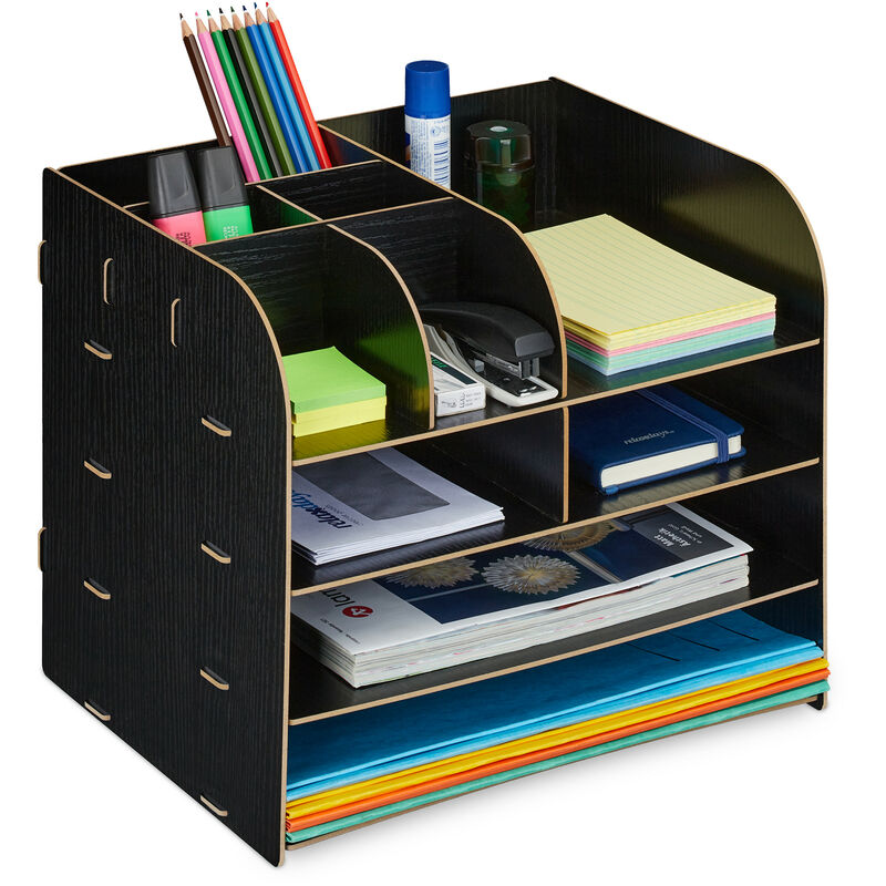 Organiseur De Bureau Avec Porte-stylos, Compartiments De Rangement Et Plateau A Documents 92158386 Organiseur De Bureau Avec Porte-stylos, Compartiments De Rangement Et Plateau A Documents 92158386