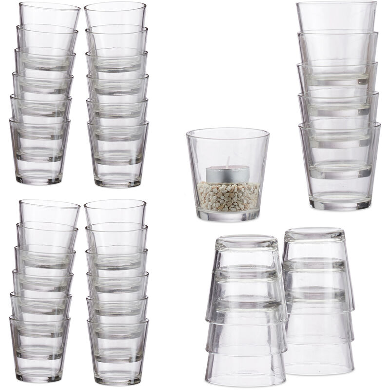 Lot de 6 verrines en verre obilier pour les professionnels - Decoration  Brands