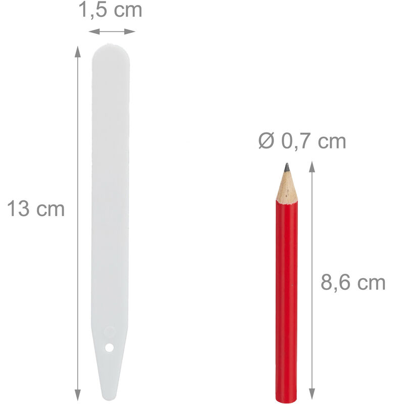 T-Etiquette 10 pcs, 12.5 cm - Accessoires de jardin, Gazon