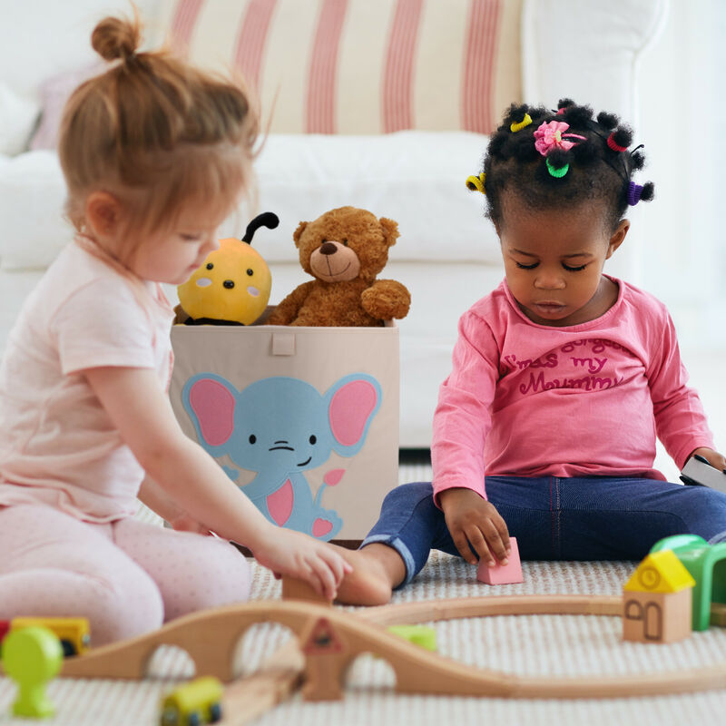 Relaxdays Étagère Enfant Motif Mer – 6 Boîtes + 2 Compartiments Suspendus – Rangement Jouets & Livres – 74 X 62 X 31,5 Cm – Idéal Chambre Bébé
