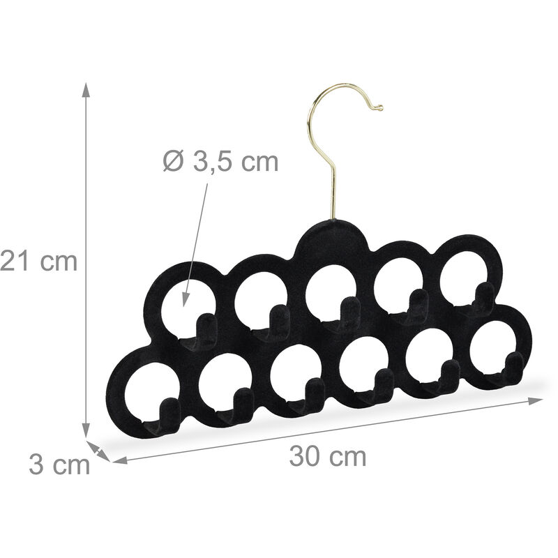 3 Pièces Cintre Écharpe Rotatif Ceinture Foulards Crochets Cintres Cintres  Cravates Rotatifs 360 ° Rotation Cravate Titulaire Ceinture Titulaire  Titulaire Pour Placard Organisateur Accessoires De Stockage (Noir) 