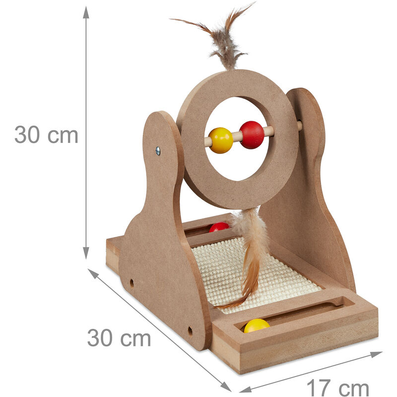 RHO - Meubles Pour Chats - Arbre à Chat Avec Griffoirs En Sisal Crème