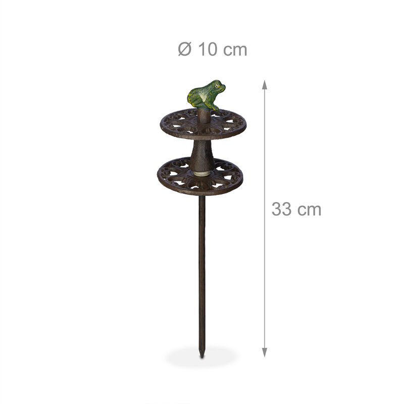 Support à Outils Jardin Relaxdays | 68x80x35cm | Rangement Bêches, Râteaux | Acier Vert | 10kg/Niveau