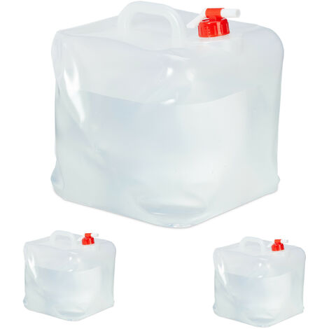 Acheter Relaxdays Bidon D'eau Avec Robinet, 10 Litres, Plastique Sans BPA,  Couvercle, Poignée, Réservoir, Blanc/vert - Promos Récupération Magasin 