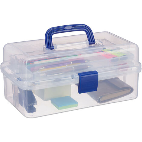 petite boîte en plastique translucide, mini boîte de rangement de
