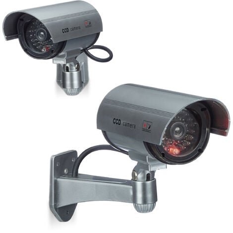 Lot de 2 caméras de surveillance extérieures SOMFY grises avec