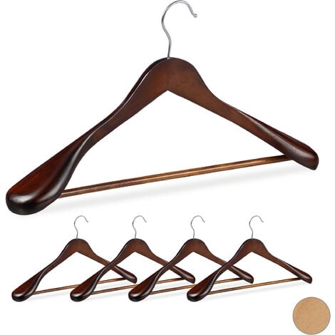 Cintre en bois FSC pour pantalon ou jupe - 25 cm de long - ON RANGE TOUT