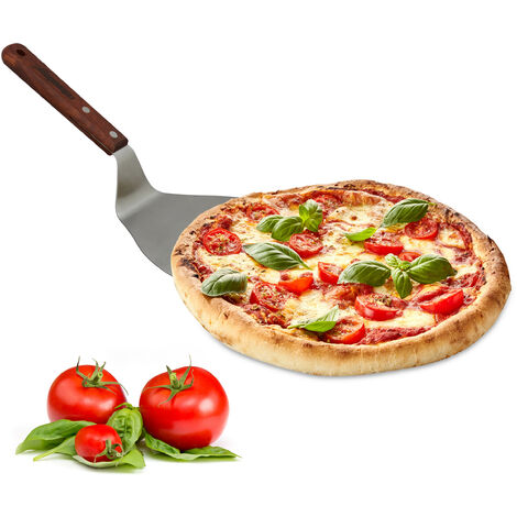 Pelle à pizza en bois, lot de 2, poignée pratique, pour le pain, la pizza  et tarte flambée, LxP : 30,5x54 cm, nature