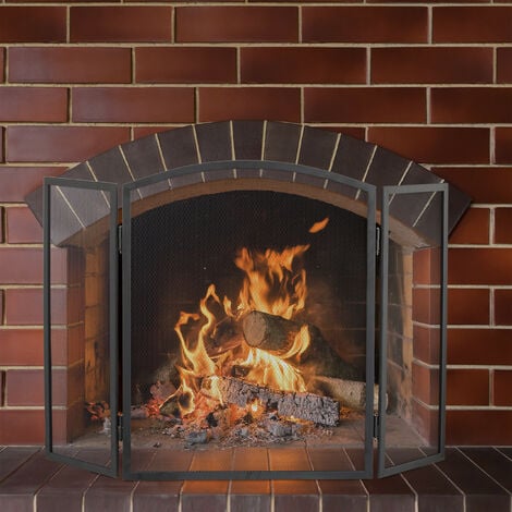 Pare-feu cheminée, Ztforus Grille de Protection pour cheminée