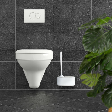 MSV Brosse Wc avec support PP & Inox Gris Anthracite]  Brosse wc, Brosse  toilette, Accessoires salle de bain