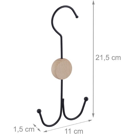 Cintre pour écharpe simple à 5 trous, porte-écharpe cercle de vent