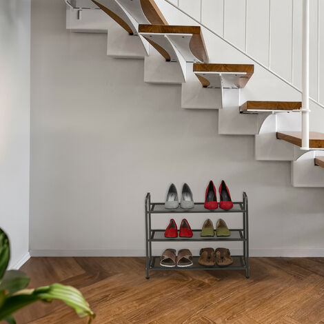 Étagère à Chaussures En X – Design Compact, Facile à Monter. Gain De Place Pour Entrée Ou Dressing.