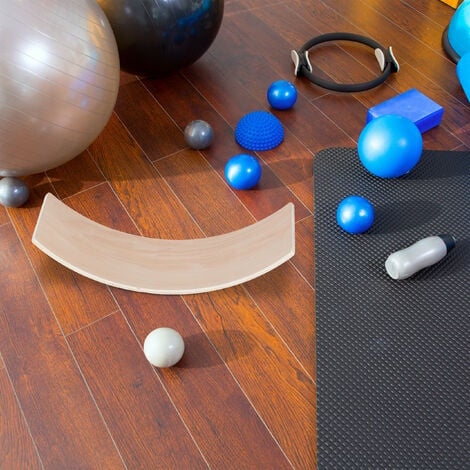 Relaxdays Planche d'équilibre, pour débutants & avancés, accessoire de  fitness, L x P : 82,5