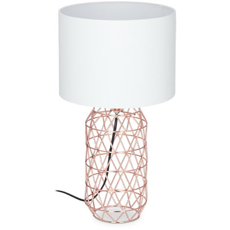 lampe de chevet rose déco naturelle,lampe de salon rose design