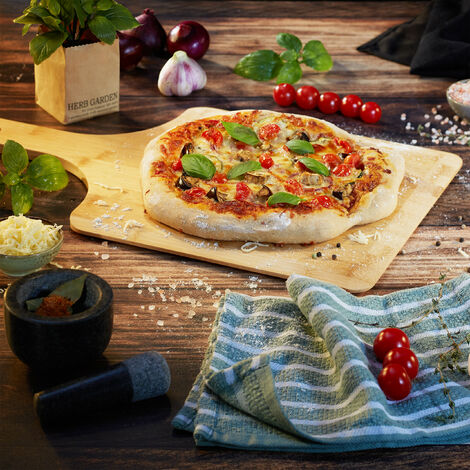 Pelle à pizza coulissante, la pelle à pizza qui transfère parfaitement la  pizza  Antiadhésive, pelle à pizza Pala avec poignée, spatule à pizza en  bois pour intérieur et extérieur- 1PCS 