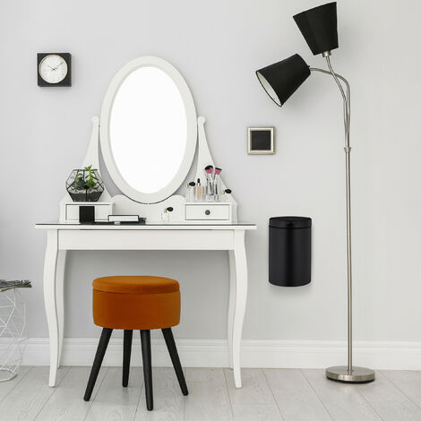 POUBELLE AVEC COUVERCLE Petit Panier De Déchets Miniature Bureau EUR 25