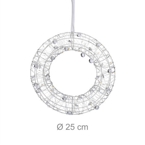 DIY Décoration pour fenêtre Couronne de Noël à télécharger - Noël