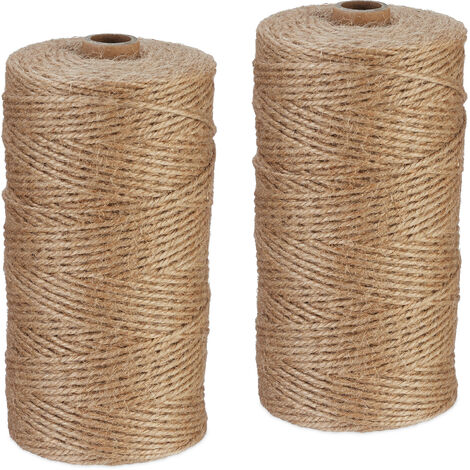 Cordelette Jute Noire 30 Mètres - DIY, Liens, Attaches, Ficelle Créative