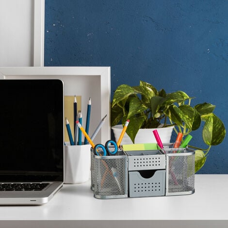 Tapis de bureau et tapis de souris en feutre pour ordinateur/ordinateur  portable avec compartiment pour stylo et papier