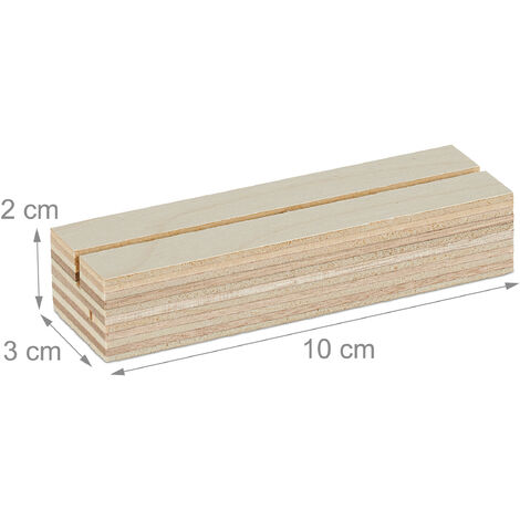 Relaxdays Lot De 48 Porte-Noms De Table En Bois Naturel Avec Écorce – Mariage, Anniversaire, Événement
