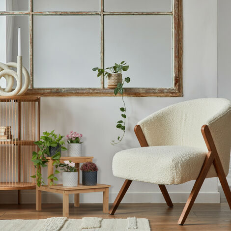 Relaxdays Tabouret 2 Marches En Bambou - Charge 100kg - Pour Enfant, Cuisine, Salle De Bain - Naturel