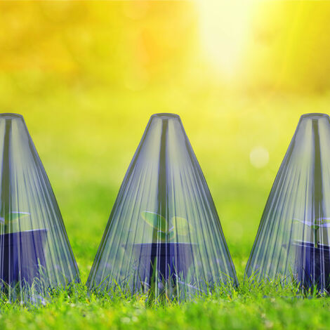 Cloches à Salade Relaxdays - Lot De 80 - Protection Gel/Escargots PVC Vert