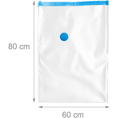 Lot De 12 Sacs De Rangement Sous Vide – 30 X 40 Cm – Avec Pompe Manuelle – Pour Vêtements, Couettes, Voyage