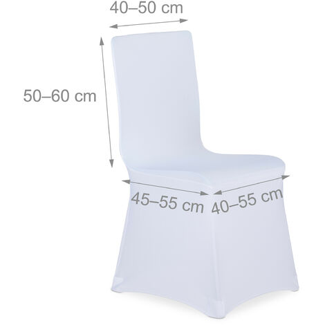 Set de 8 Housses Blanches pour Assise de Chaises…