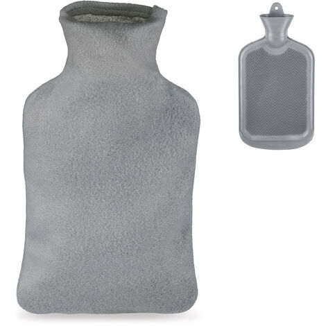 Bouillotte Avec Housse En Non-Tissé - Grande Bouillotte Eau Chaude Anti-Fuite
