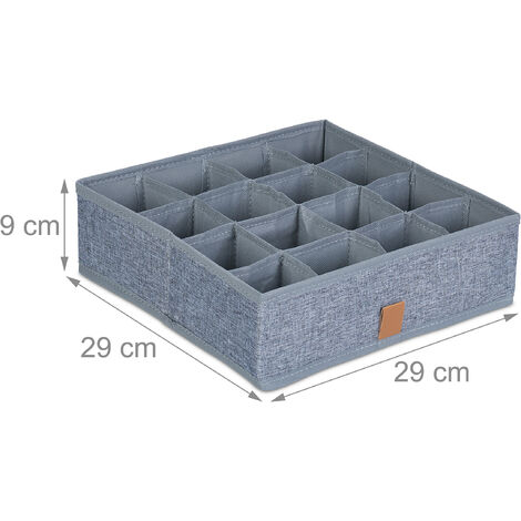 DIMJ Lot De 4 Organiseurs De Tiroir Pour Sous-vêtements, Boîtes De