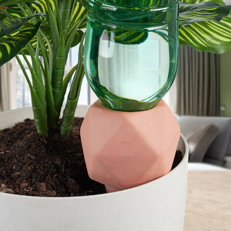 Cônes D'arrosage En Terre Cuite Relaxdays - Lot De 4, 11,5x6 Cm - Arrosage Automatique Plantes