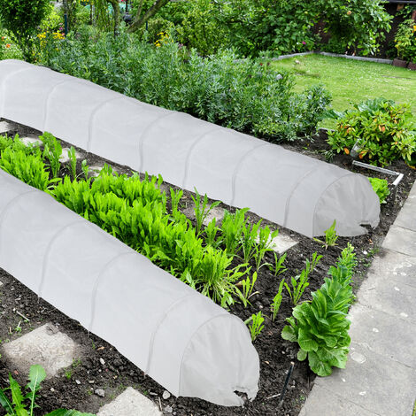 2 Tunnels De Croissance Relaxdays - 3,4m Longueur | Protection Anti-Oiseaux Et Insectes Pour Jardin